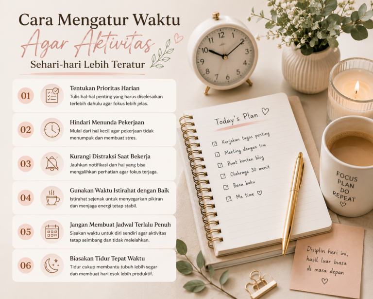 Cara Mengatur Waktu Agar Aktivitas Sehari-hari Lebih Teratur