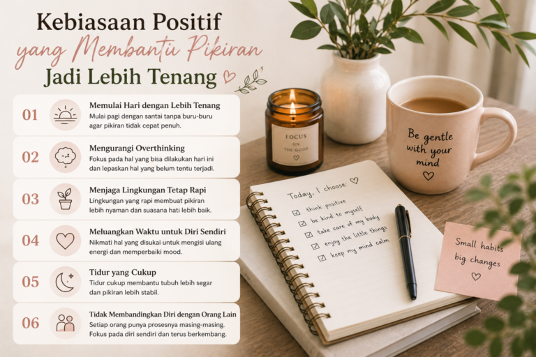 Kebiasaan Positif yang Membantu Pikiran Jadi Lebih Tenang